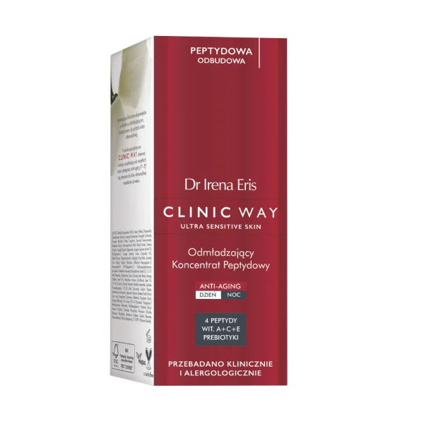 DR IRENA ERIS Clinic Way peptidinis koncentratas nuo raukšlių, 30ml