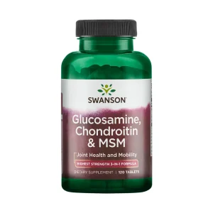 SWANSON, GLUCOSAMINE, CHONDROITIN & MSM, maisto papildas, N120