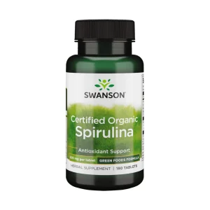 SWANSON, SPIRULINA 500mg, maisto papildas, N180