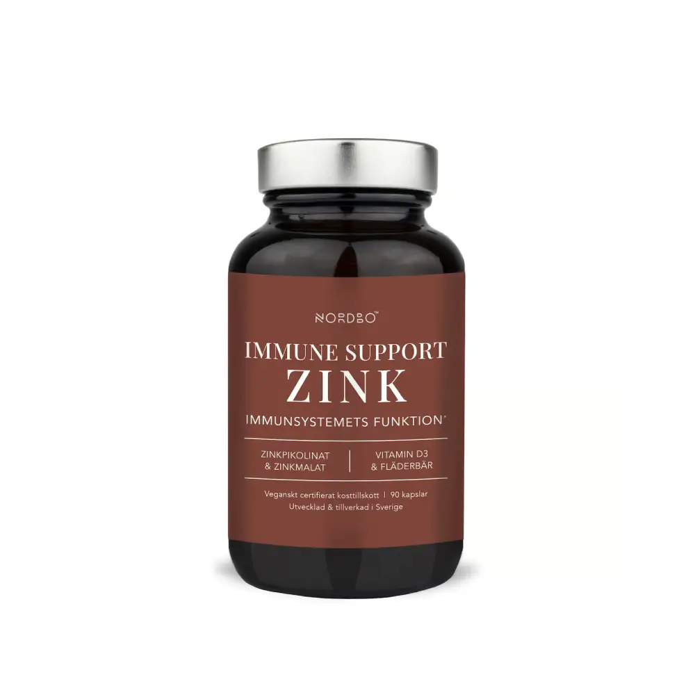 NORDBO, IMMUNE SUPPORT ZINK, maisto papildas, N90