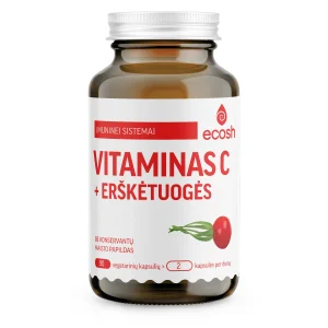 ECOSH, VITAMINAS C su erškėtuogėm, maisto papildas, N90