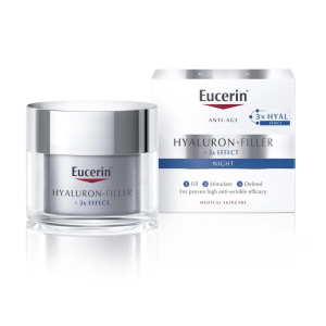 EUCERIN Hyaluron Filler, naktinis kremas nuo raukšlių, 50ml