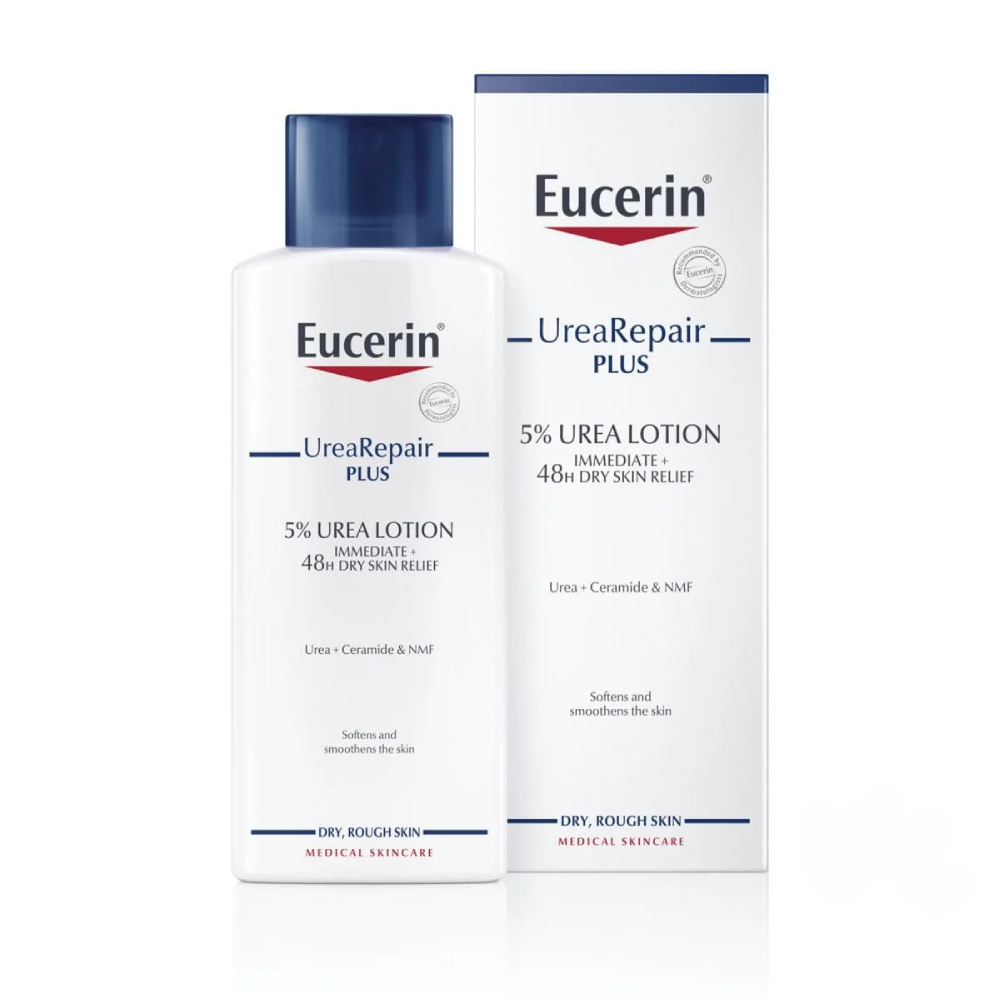 EUCERIN UreaRepair PLUS, kūno losjonas sausai odai su 5% šlapalo, 250ml