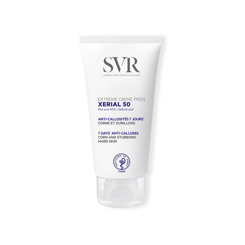 SVR Xerial 50 Extreme, pėdų kremas su šlapalu 50 %, 50ml